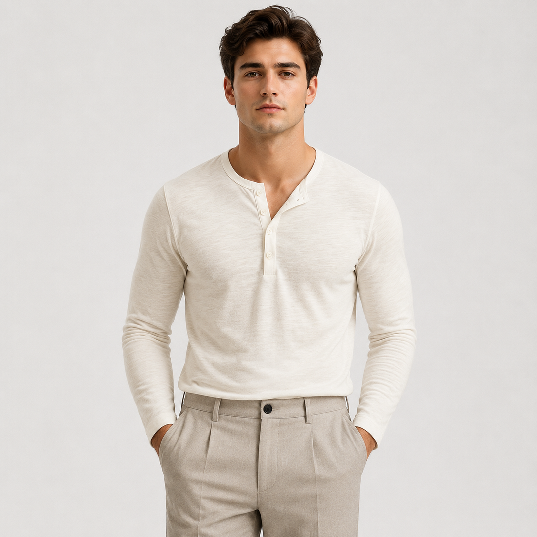 Leichter Baumwoll Pullover Herren Strick Alltag Basic
