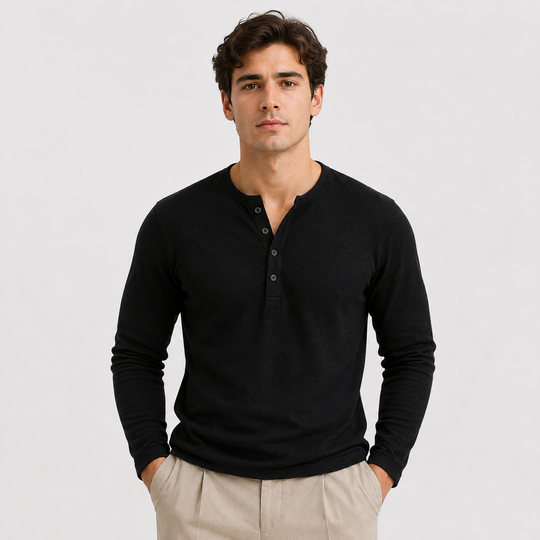 Leichter Baumwoll Pullover Herren Strick Alltag Basic