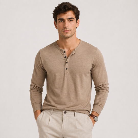 Leichter Baumwoll Pullover Herren Strick Alltag Basic