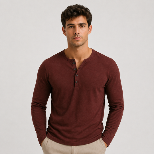 Leichter Baumwoll Pullover Herren Strick Alltag Basic