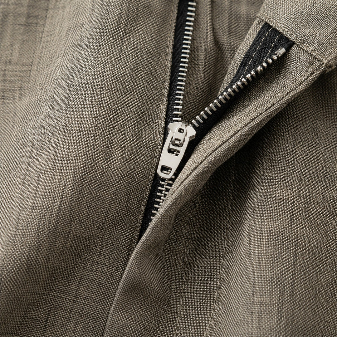 Weite Bundfalten Hose Herren Tailliert Elegant Anzug