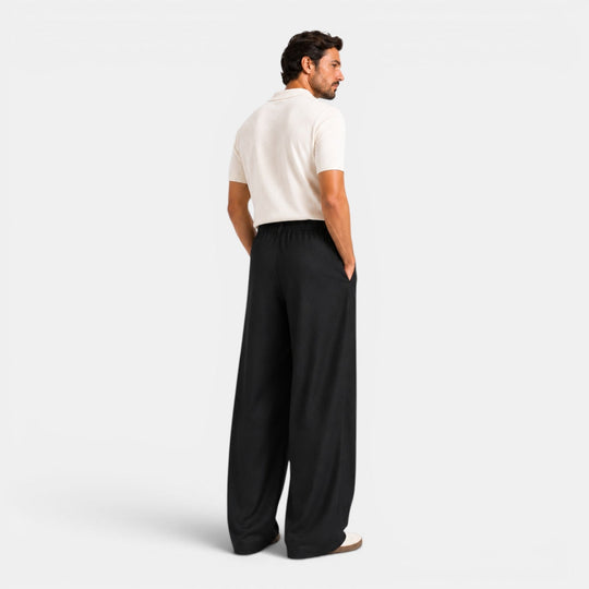 Weite Bundfalten Hose Herren Tailliert Elegant Anzug