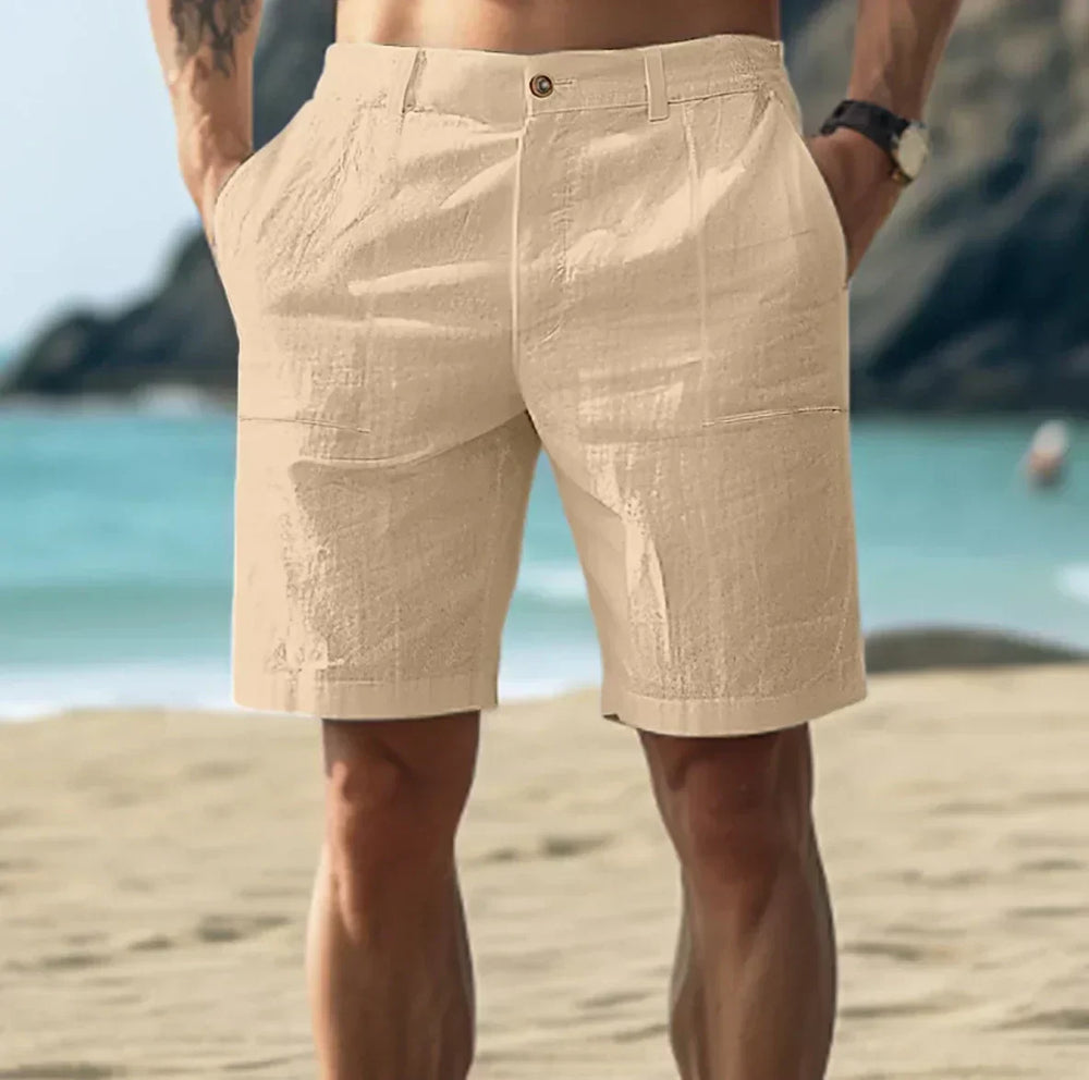 Herren Sommer-Shorts mit Knopfverschluss – Locker & Leicht