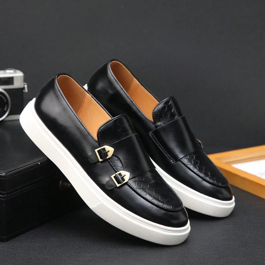 British Style Leder Loafer Herren Atmungsaktiv Sommer