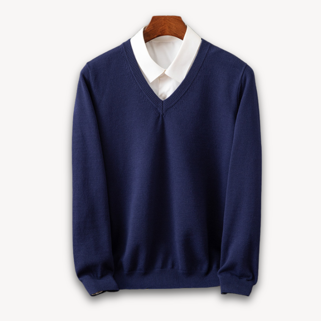 Kaschmir Pullover Herren Strick Weich Warm Sweater