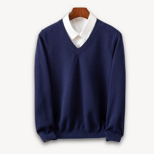 Kaschmir Pullover Herren Strick Weich Warm Sweater