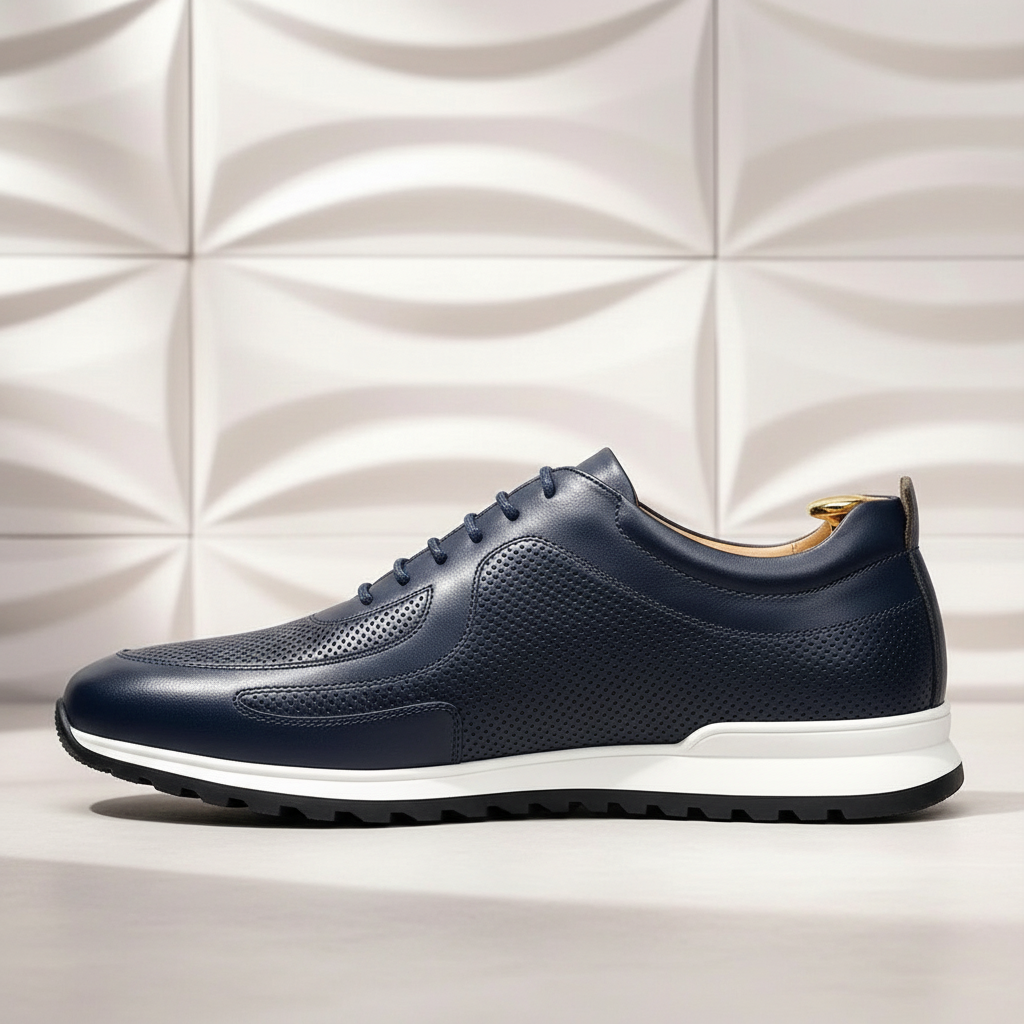 Rindsleder Sneaker Herren Orthopädisch Komfort Casual