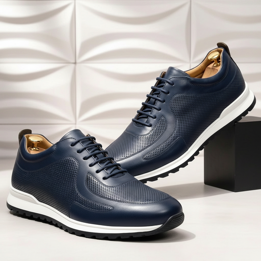Rindsleder Sneaker Herren Orthopädisch Komfort Casual