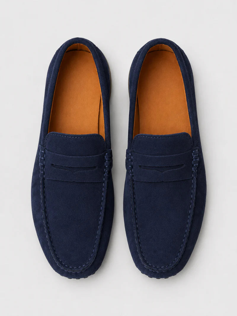Herren Wildleder-Penny-Loafer | Klassische Slipper