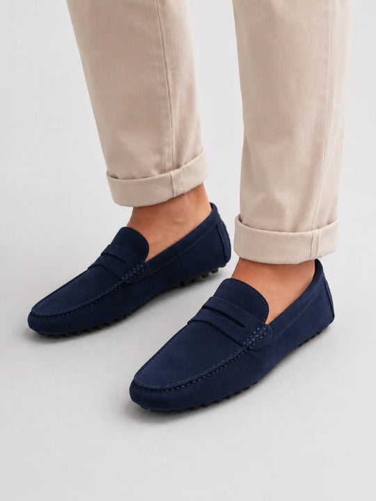 Herren Wildleder-Penny-Loafer | Klassische Slipper