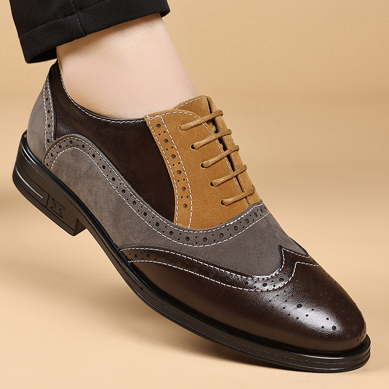 Leder Budapester Herren Wildleder Brogue Business