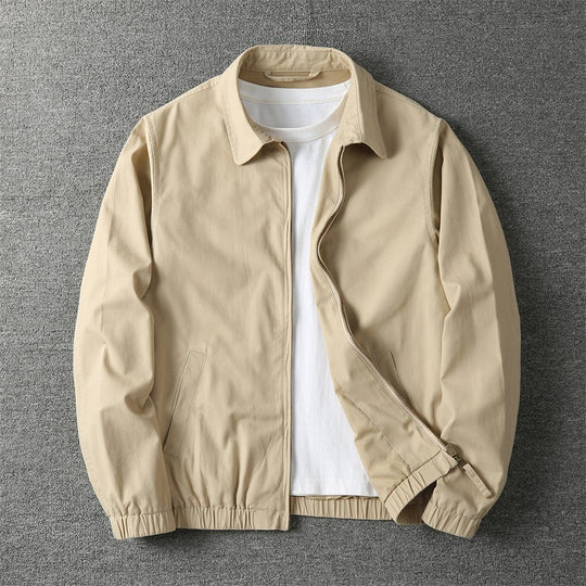 Leichte Baumwoll Zip Jacke Herren Übergangsjacke