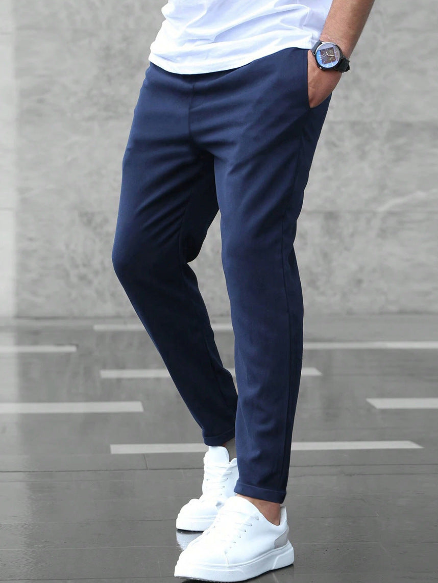 Premium Stretch Hose Herren Elastisch Bequem Stoffhose