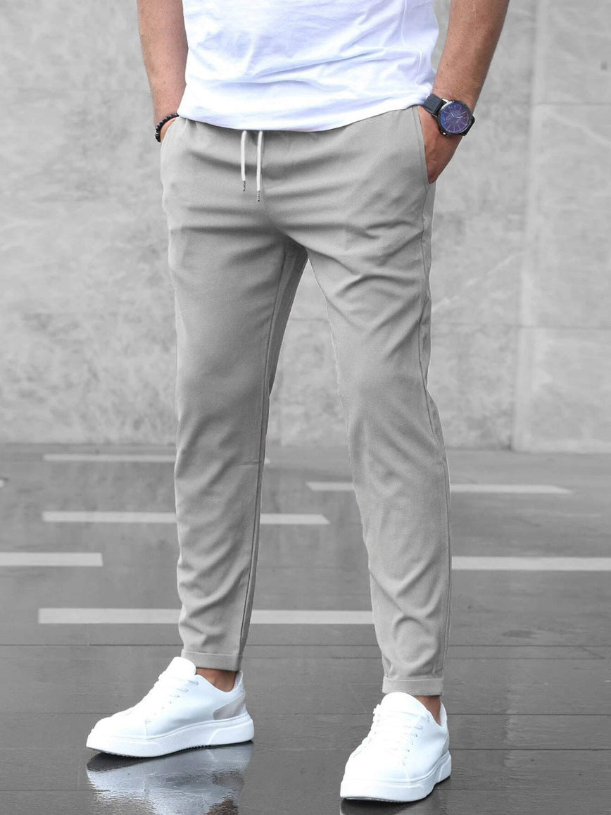 Premium Stretch Hose Herren Elastisch Bequem Stoffhose