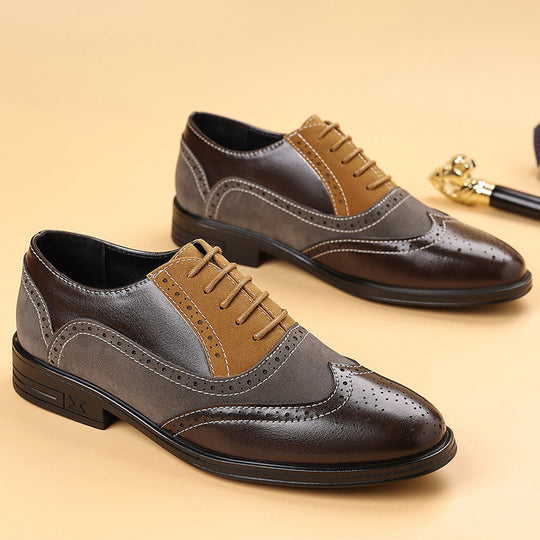 Leder Budapester Herren Wildleder Brogue Business