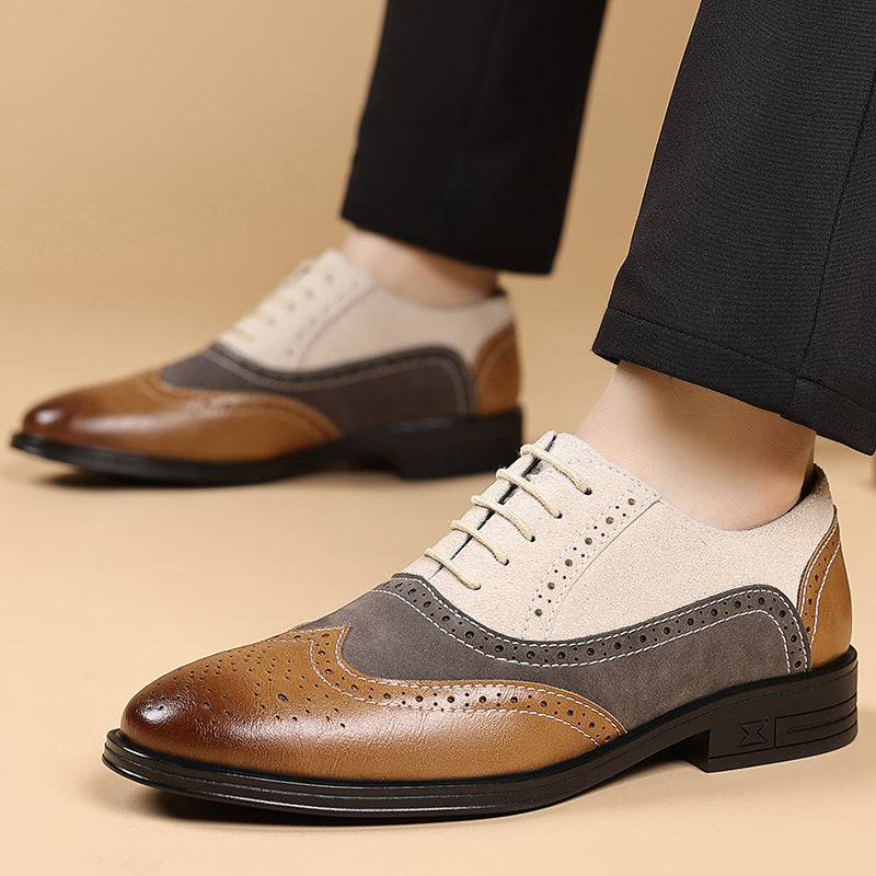 Leder Budapester Herren Wildleder Brogue Business