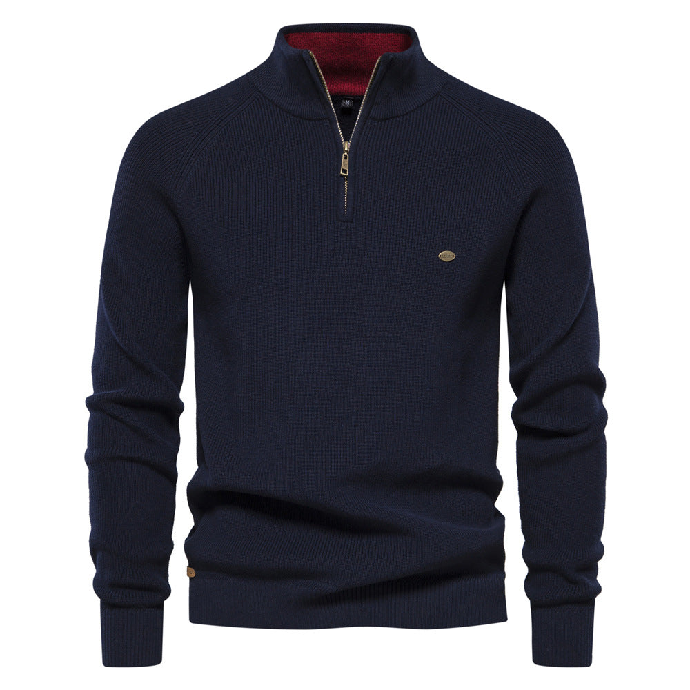 Luxus Herbst Pullover Herren Strick Warm Elegant
