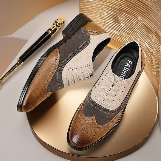 Leder Budapester Herren Wildleder Brogue Business