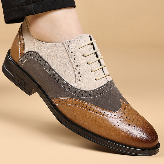 Leder Budapester Herren Wildleder Brogue Business
