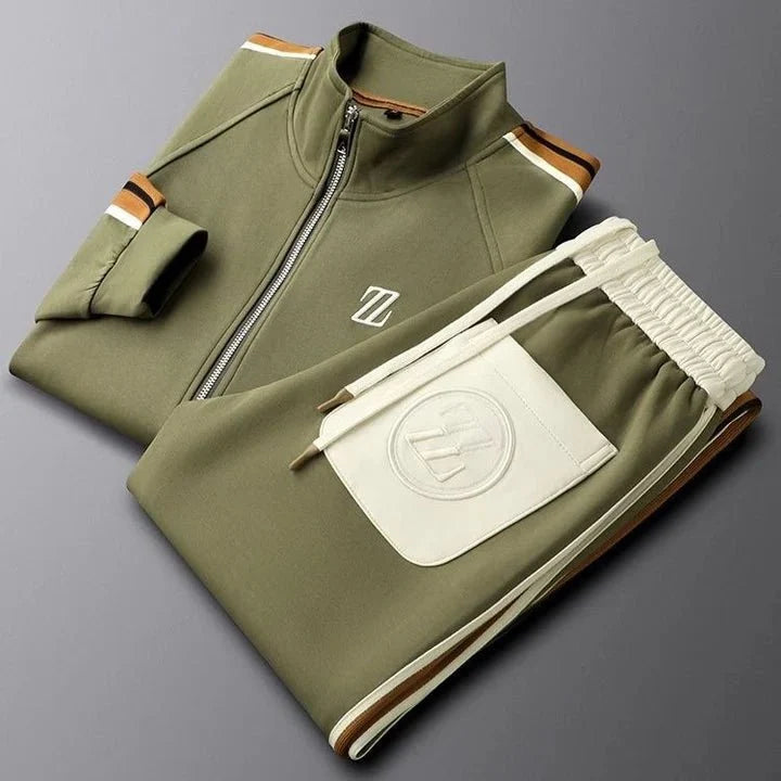 Premium Athleisure Set Herren Sportlich Zweiteiler