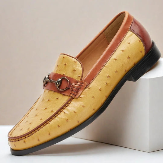 Rindsleder Loafer Herren Elegant Slip-On Penny Slipper