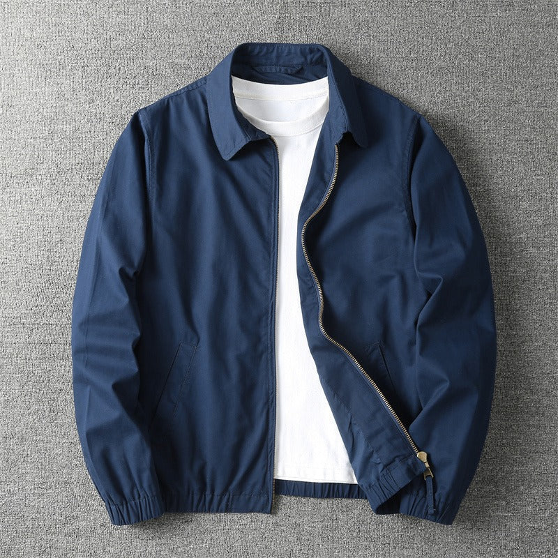 Leichte Baumwoll Zip Jacke Herren Übergangsjacke