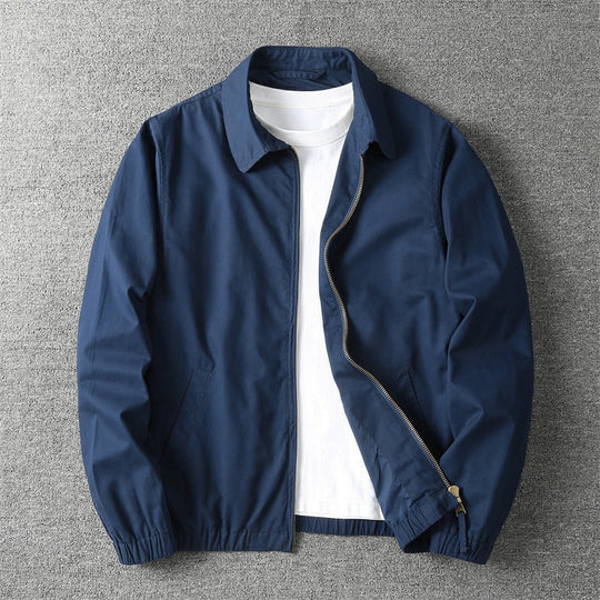 Leichte Baumwoll Zip Jacke Herren Übergangsjacke