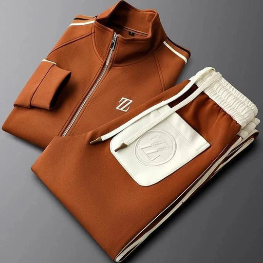Premium Athleisure Set Herren Sportlich Zweiteiler