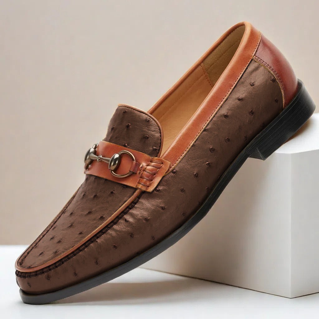 Rindsleder Loafer Herren Elegant Slip-On Penny Slipper
