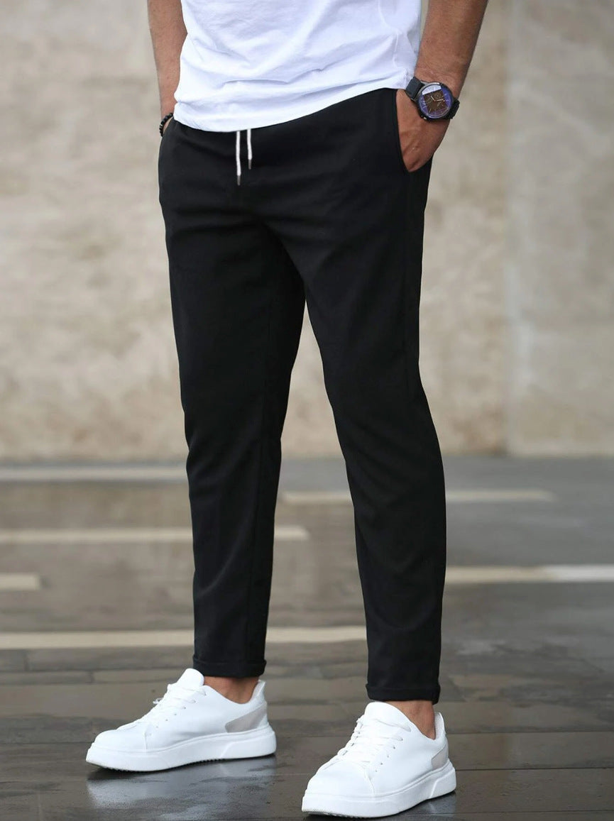 Premium Stretch Hose Herren Elastisch Bequem Stoffhose