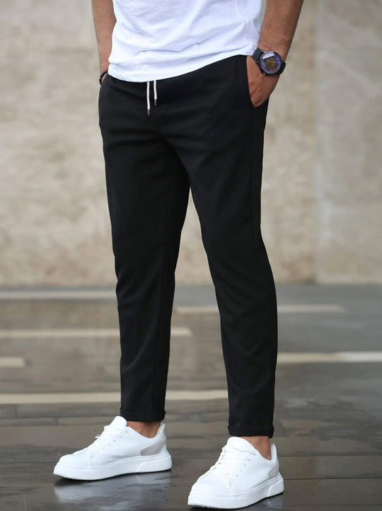 Premium Stretch Hose Herren Elastisch Bequem Stoffhose