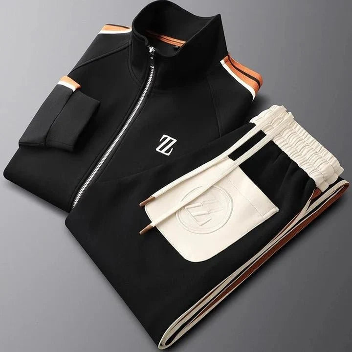 Premium Athleisure Set Herren Sportlich Zweiteiler