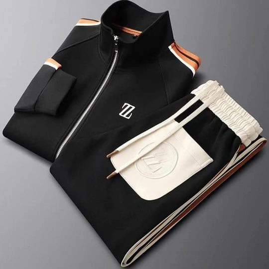 Premium Athleisure Set Herren Sportlich Zweiteiler