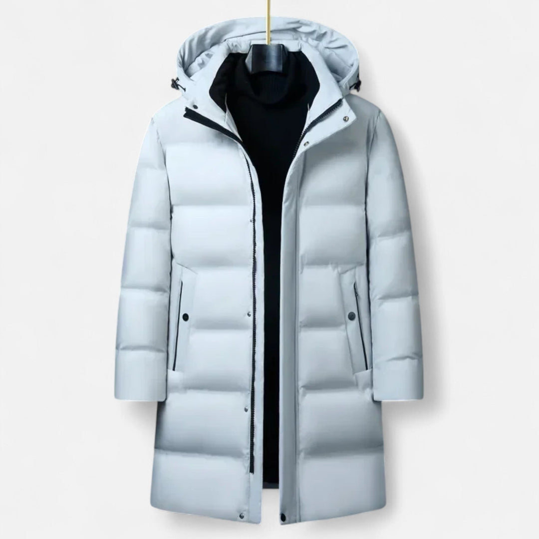 Daunen Parka Herren Kapuze Winter Warm Gefüttert