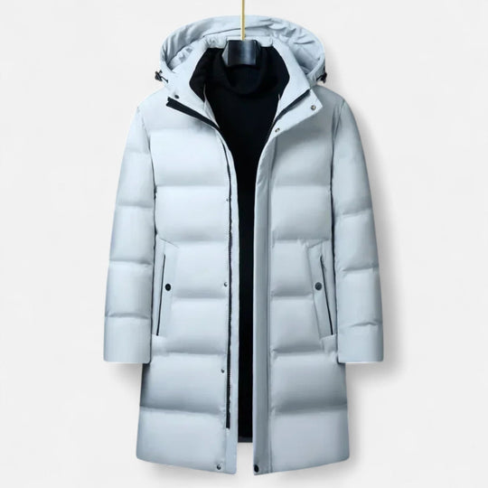 Daunen Parka Herren Kapuze Winter Warm Gefüttert