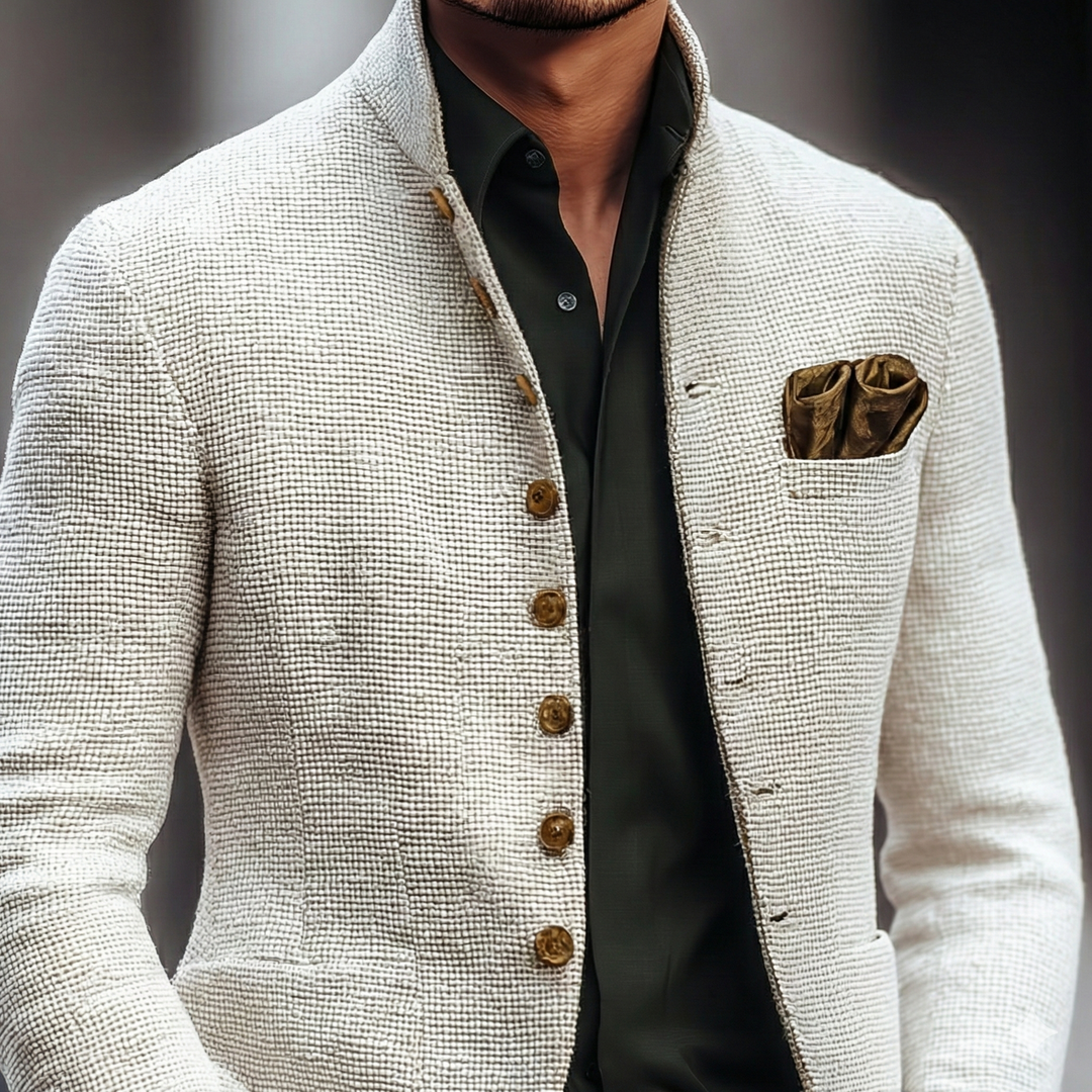 Feiner Cardigan Herren Strickjacke Elegant Einreiher