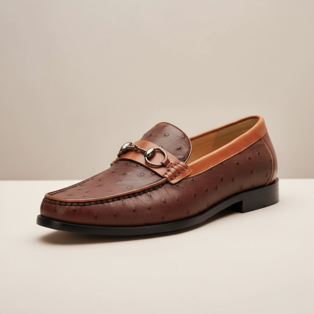 Rindsleder Loafer Herren Elegant Slip-On Penny Slipper