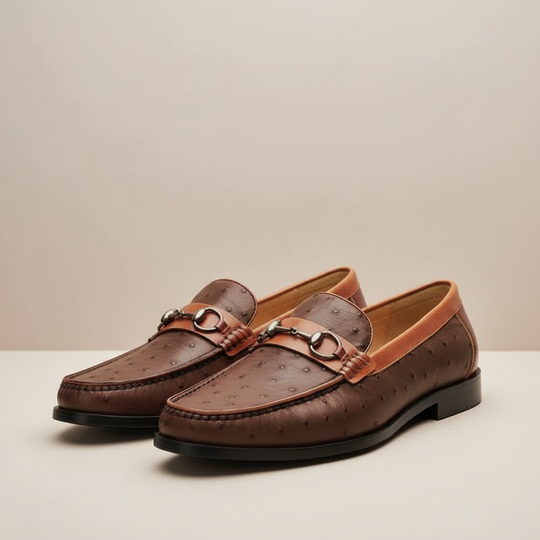 Rindsleder Loafer Herren Elegant Slip-On Penny Slipper