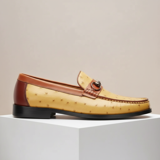 Rindsleder Loafer Herren Elegant Slip-On Penny Slipper