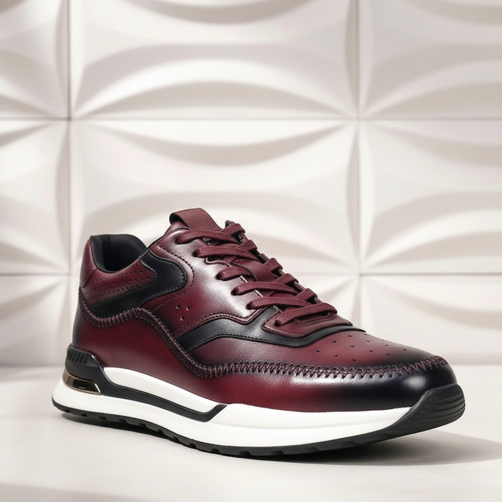 Rindsleder Sneaker Herren Vintage Casual Freizeit