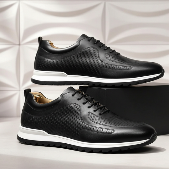 Rindsleder Sneaker Herren Orthopädisch Komfort Casual