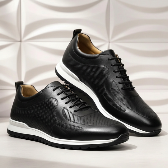 Rindsleder Sneaker Herren Orthopädisch Komfort Casual