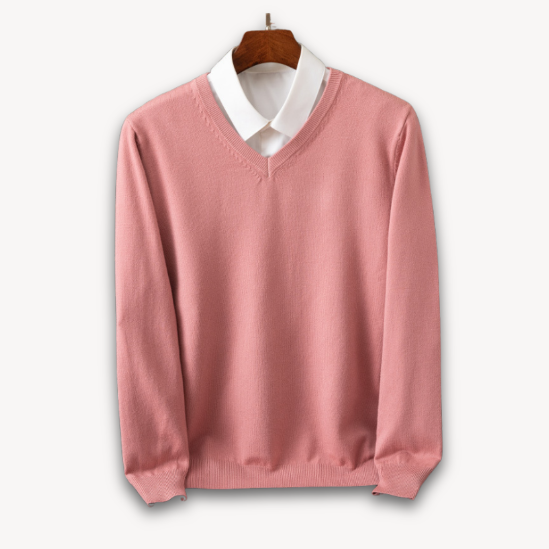 Kaschmir Pullover Herren Strick Weich Warm Sweater