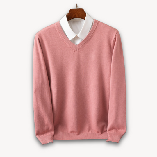 Kaschmir Pullover Herren Strick Weich Warm Sweater
