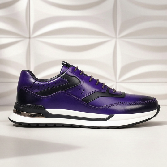 Rindsleder Sneaker Herren Vintage Casual Freizeit