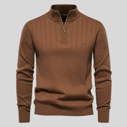 Premium Komfort Pullover Herren Strickpullover Basic