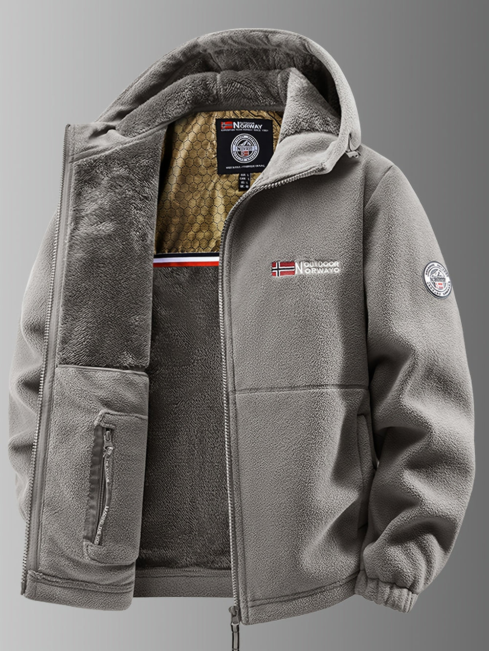 Thermo Winterjacke Herren Fleece Gefüttert Warm Outdoor