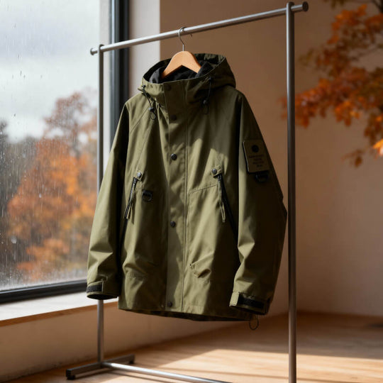 Wasserdichte Softshell Jacke Herren Kapuze Outdoor Tech