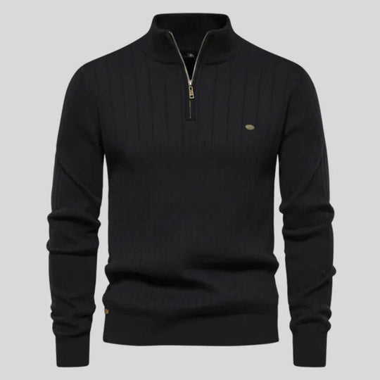 Premium Komfort Pullover Herren Strickpullover Basic