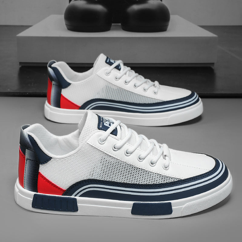 Low-Top Mesh Sneaker Herren Schnürschuhe Sport Casual